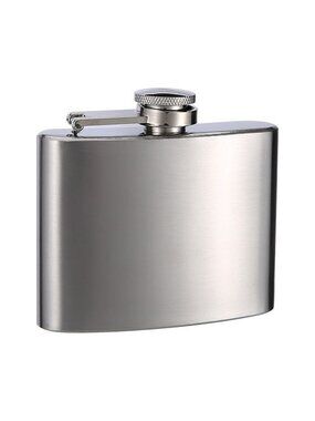 4oz Stainless Steel Pocket Flask – Mini Liquor Bottle for Whiskey, Wine & Spirit